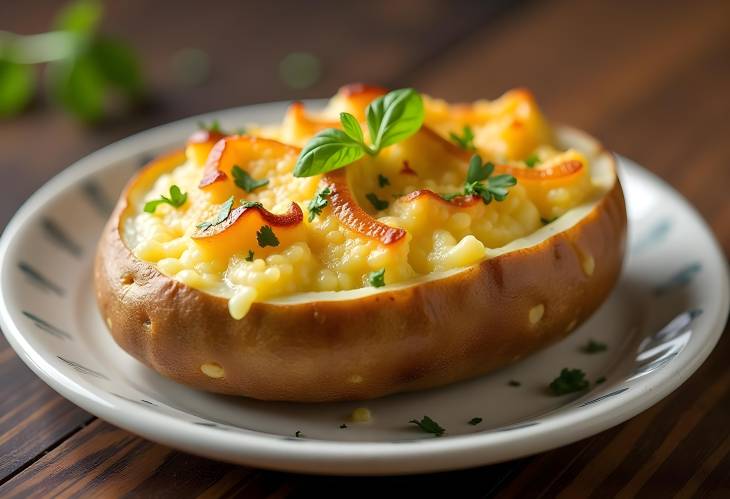 Simple Rustic Baked Potatoes Crispy Outside, Fluffy Inside